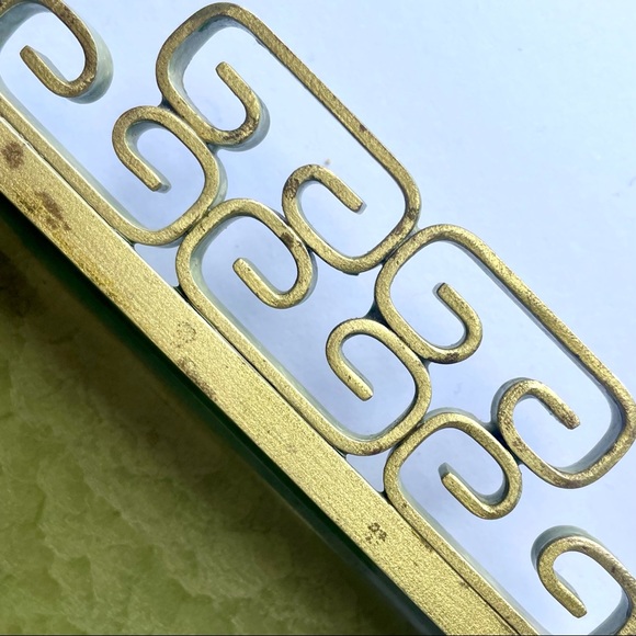 KYES Accents Vintage Mcm Midcentury Modern Moire Glaze Kyes Olive Green Serving Tray Poshmark